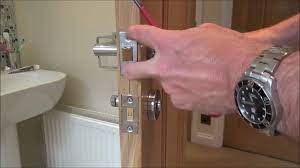 Security Door Handle Installation